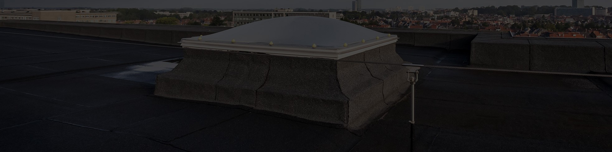Flat Roof skylight installation in Milwaukee, WI 