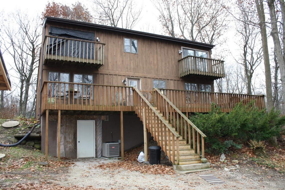 Old wood siding on Wisconsin home