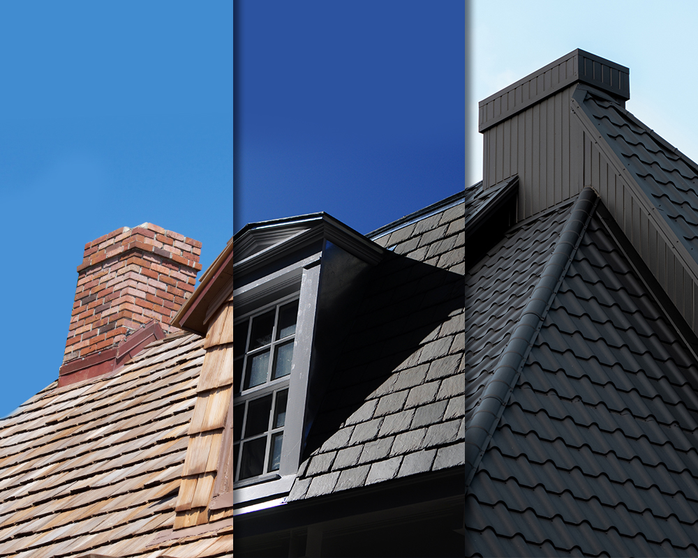 Wisconsin residential roof options: asphalt, wood, slate, shake, and metal