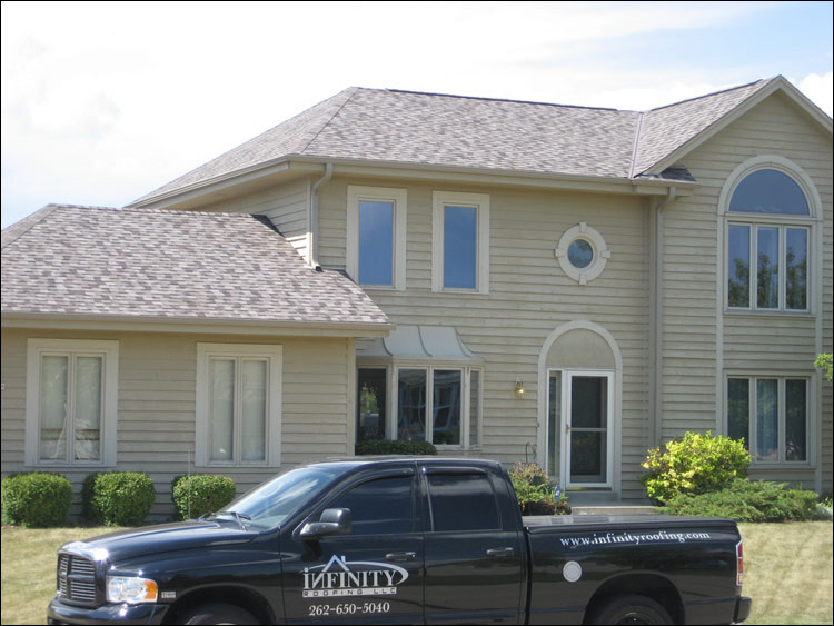 Menomonee Fall Roofing Repair - Landmark Mission Brown color 