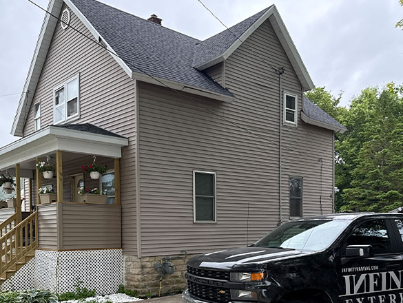 home in appleton showing signs of needing a roof replacement