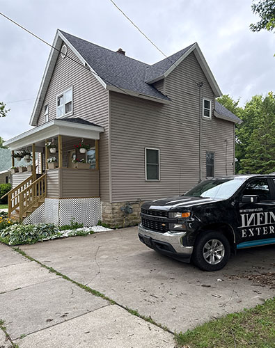 home in kenosha that got a free roof replacement estimate