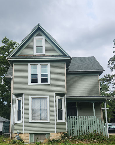 Two-story roof replacement in Rockford, IL