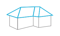 Cross hipped roofing quote in Wisconsin