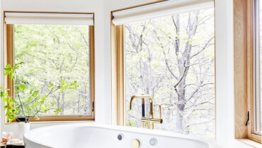 Wood windows are a classic look with a variety of different finishes for a reasonable price