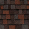 Designer asphalt shingles allow for unique looks and greater durability and color options